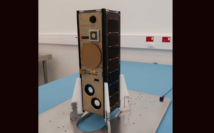 ZACube-2 is the country's first of a kind and was launched on Thursday with other nanosatellites in Russia to help keep an eye on South Africa’s oceans and veld fires. Picture: @fsatispace/Twitter