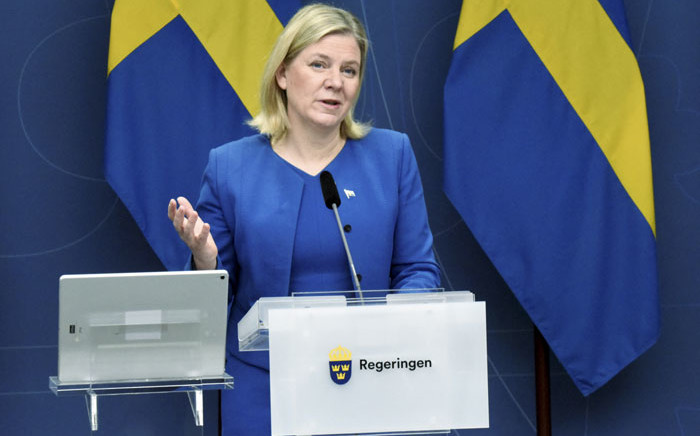 FILE: Andersson acknowledged Sweden would be "vulnerable" in the interim period before its application is ratified. Picture: Marko SAAVALA/TT News Agency/AFP