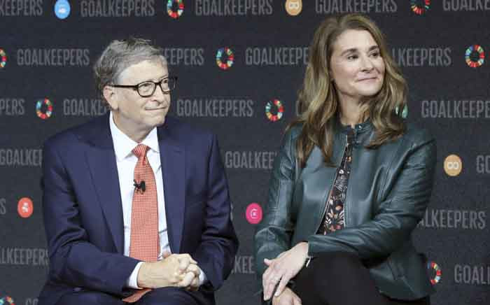FILE: Bill Gates and Melinda Gates introduce the Goalkeepers event at the Lincoln Center in New York on 26 September 2018. Picture: Ludovic MARIN/AFP