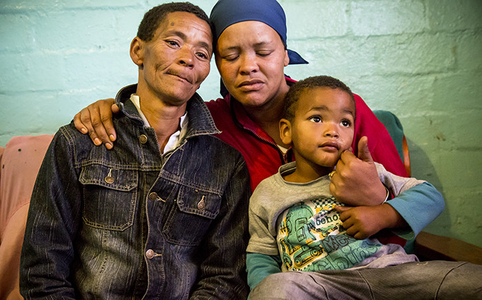 Sasha-Lee’s family in their home in Hanover Park. Picture: Thomas Holder/EWN.