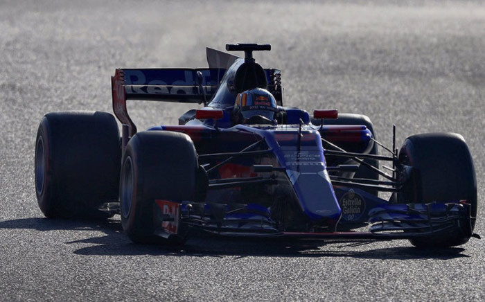 Scuderia Toro Rosso driver Carlos Sainz puts car through its paces. Picture: @carlosainz/Twitter