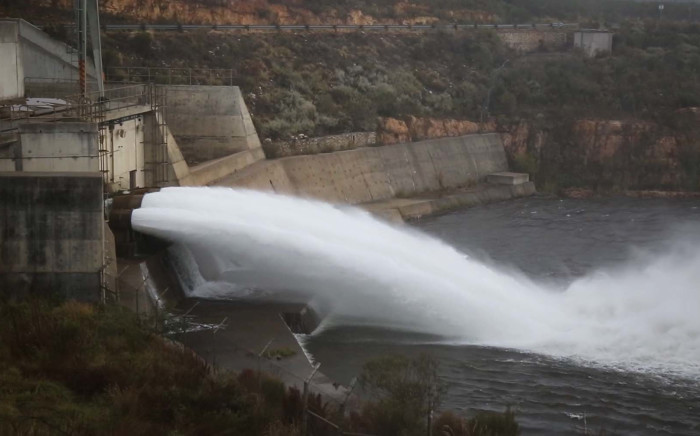 The National Water and Sanitation Department released water from the Berg River Dam to the Misverstand Dam to alleviate the water crisis along the West Coast. Picture: Bertram Malgas/EWN
