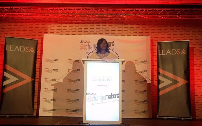 Public Protector Thulis Madonsela at the Lead SA 2016 Changemakers Conference at the Century City Conference Centre in Cape Town. Picture: @KFMza