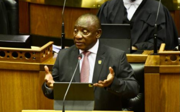 President Cyril Ramaphosa responds to Parliament’s debate on the 2021 State of the Nation Address during a hybrid joint sitting of Parliament in Cape Town. Picture: GCIS