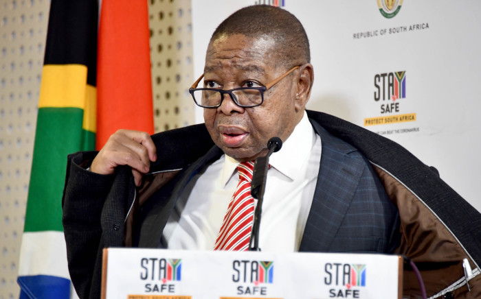 The Minister of Higher Education, Science and Innovation, Dr Blade Nzimande addressing a media briefing on further measures implemented on COVID-19 within the Higher Education, Science and Innovation sectors, on 7 July 2020. Picture: GCIS.