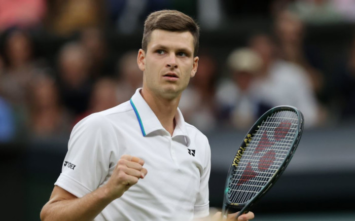 Hubert Hurkacz shocks second seed Daniil Medvedev with a five-set win in their Wimbledon mtach on 6 July 2021. Picture: @atptour/ Twitter