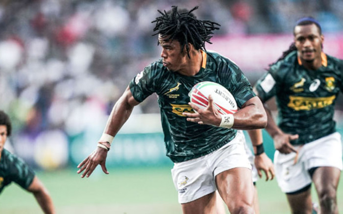 The SA Sevens rugby team in action. Picture: @Blitzboks/Twitter
