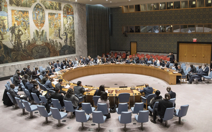 FILE: A general view of the UN Security Council as it meets on 9 January 2018. Picture: United Nations