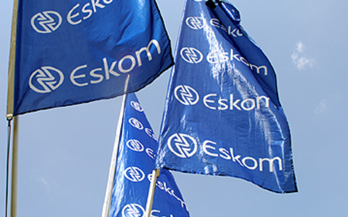 Eskom flags at Megawatt Park in Johannesburg. Picture: EWN