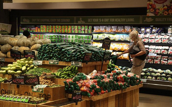 Fresh fruit and vegetables inside a store. Picture: EWN