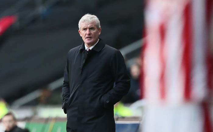 Mark Hughes. Picture: @stokecity/Twitter.