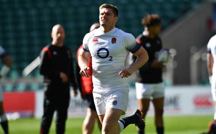FILE: England's Owen Farrell during a training session. Picture: AFP