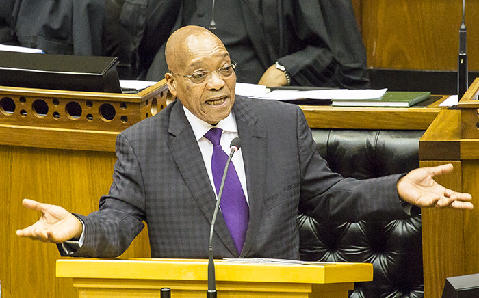 President Jacob Zuma during the last time he answered questions in Parliament on 11 March 2015. Picture: Thomas Holder/EWN.