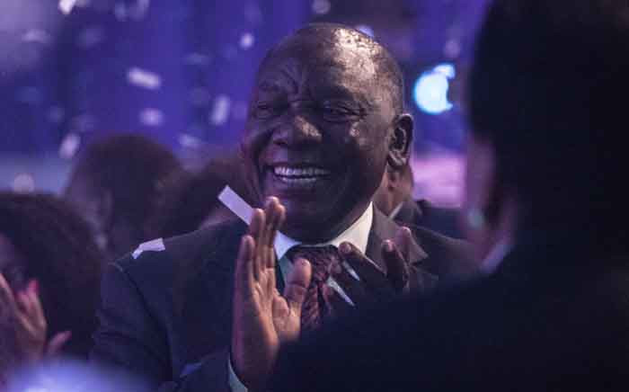 President Cyril Ramaphosa after the announcement of 2019 elections results. Picture: Abigail Javier/EWN.