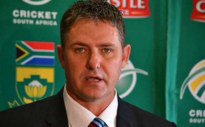 Acting Cricket South Africa CEO Jacques Faul speaks at a press conference in Cape Town to pay tribute to Mark Boucher on 11 July 2012. Picture: Aletta Gardner/EWN