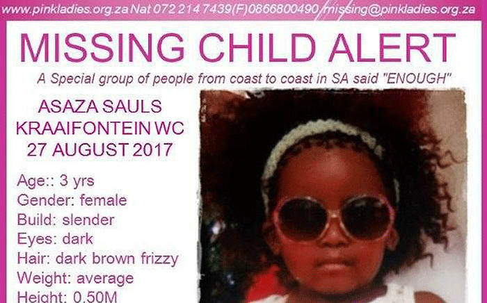 Asaza Sauls, who was last seen on 27 August 2017 in the Kraaifontein area, has now been found. Picture: Facebook.com