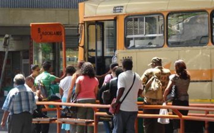 Commuters board a Golden Arrow bus in Cape Town. Picture: EWN