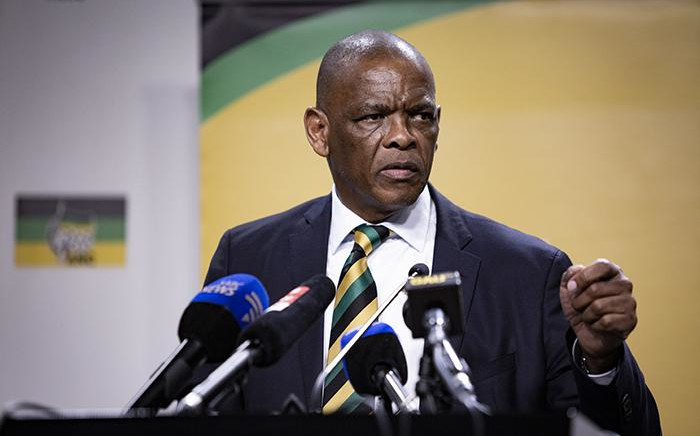 FILE: ANC secretary-general Ace Magashule is seen during the ANC press conference on 1 August 2018 on the outcomes of the ANC NEC Lekgotla that was held on 30 to 31 July 2018 in Tshwane. Picture: Sethembiso Zulu/EWN