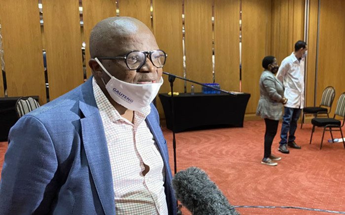 FILE: Former Gauteng Health Department's Prof Mkhululi Lukhele at a media briefing on 23 May 2020. Picture: @GautengHealth/Twitter