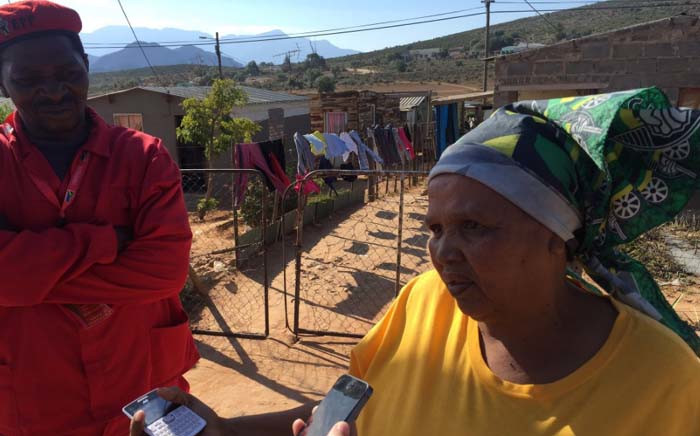Elizabeth Pieterson who's a 'long-standing ANC voter' has abandoned the party for the EFF. Picture: Xolani Koyana/ EWN.