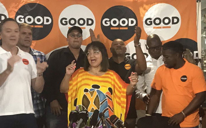 Patricia de Lille unveiled the interim national leadership committee of her new political party 'Good,' on Sunday 20 January 2019. Picture: Lindsay Dentlinger/EWN