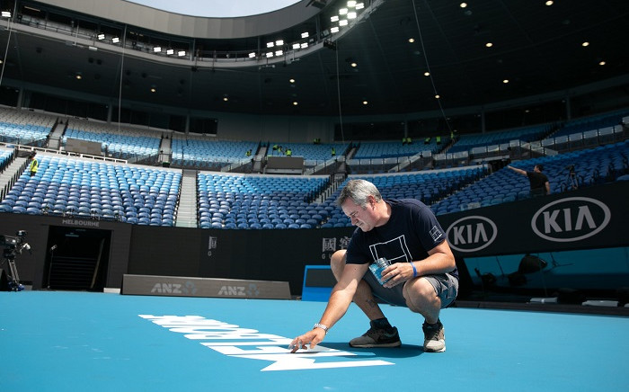 FILE: Preparations for the 2021 Australian Open Grand Slam Tournament. Picture: @AustralianOpen/Twitter