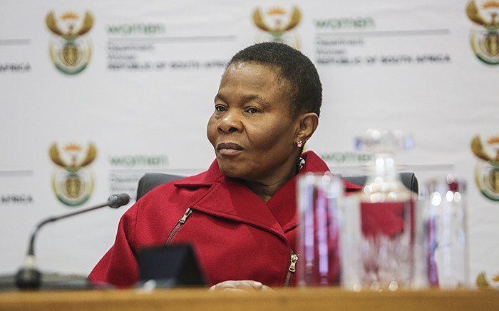 Minister of Women in the Presidency Susan Shabangu addressed a group of school girls at the Union Buildings on 26 May 2016 as part of the 'Take a girl child to work day' campaign. Picture: Reinart Toerien/EWN.