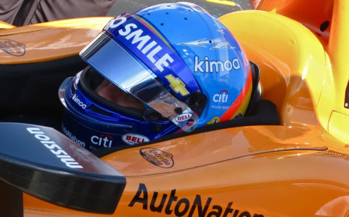 Fernando Alonso in his McLaren Racing Chevrolet during a practice session at the 2019 Indy 500 on 15 May 2019. Picture: @McLarenIndy/Twitter