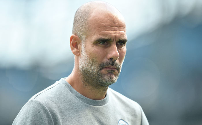 Manchester City manager Pep Guardiola is seen ahead of the English Premier League football match between Manchester City and Southampton at the Etihad Stadium in Manchester, north west England, on 18 September 2021. Picture: Oli Scarff/AFP