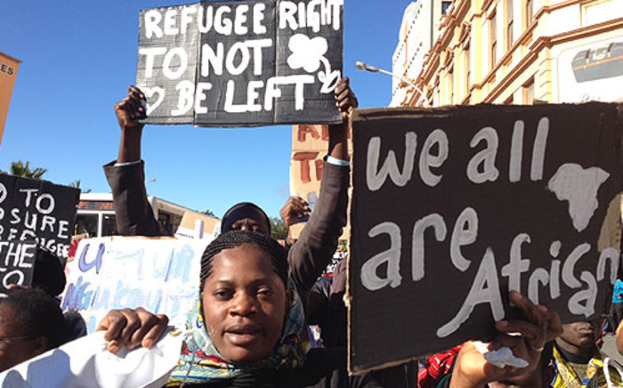 Asylum seekers mark World Refugee Day by marching to Parliament on 20 June 2012. Picture: Aletta Gardner/EWN