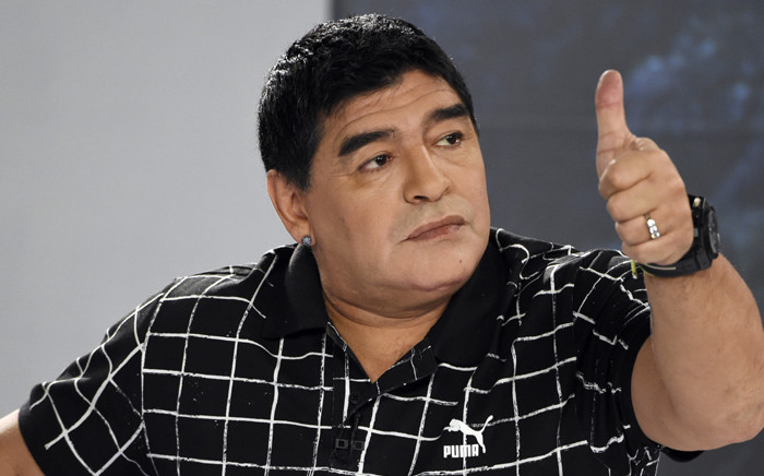 FILE: Diego Maradona in 2015. Picture: AFP.