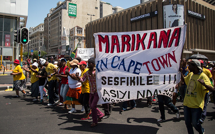 Ses'khona march vows to bring more supporters and cause chaos in the CBD if their demands aren't met. Picture: Anthony Molyneaux/EWN. 