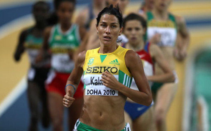 South African Olympics Athlete Rene Kalmer. Picture: AFP.