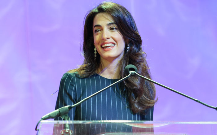 Human rights lawyer Amal Clooney. Picture: AFP.