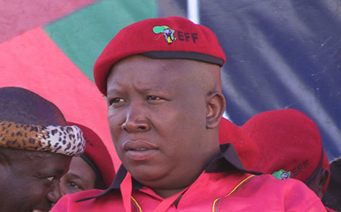 FILE: EFF leader Julius Malema called for President Jacob Zuma to be arrested for stealing public money during the party's provincial manifesto in Mahikeng on Saturday 29 March 2014. Picture: Reinart Toerien/EWN.