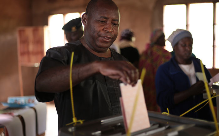 FILE: Evariste Ndayishimiye casts his ballot during the presidential and general elections at the Bubu Primary school in Giheta, central Burundi, on 20 May 2020. Picture: AFP