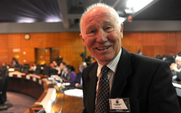 Arms deal activist Terry Crawford-Browne at the Seriti Commission of Inquiry into the arms deal in Pretoria in 2013. Picture: Sapa.