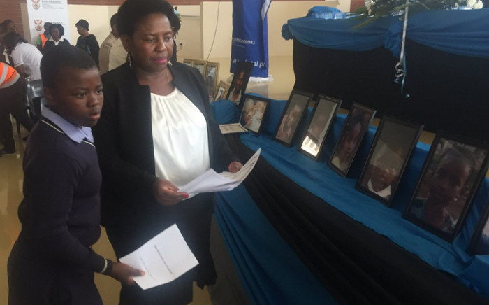 Teachers and learners from different schools arrived at the Sokhulumi Village to bid farewell to the 18 pupils who lost their lives in the Bronkhorstspruit minibus taxi crash. Picture: Hitekani Magwedze/EWN.