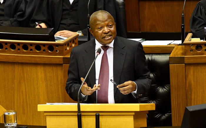 Deputy President David Mabuza responding to oral questions in the National Assembly in Cape Town on 17 October 2019. Picture: @DDMabuza/Twitter