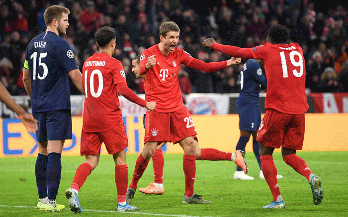 Bayern Munich beat Tottenham Hotspur in Champions League Group B match on 11 December 2019. Picture: @ChampionsLeague/Twitter.