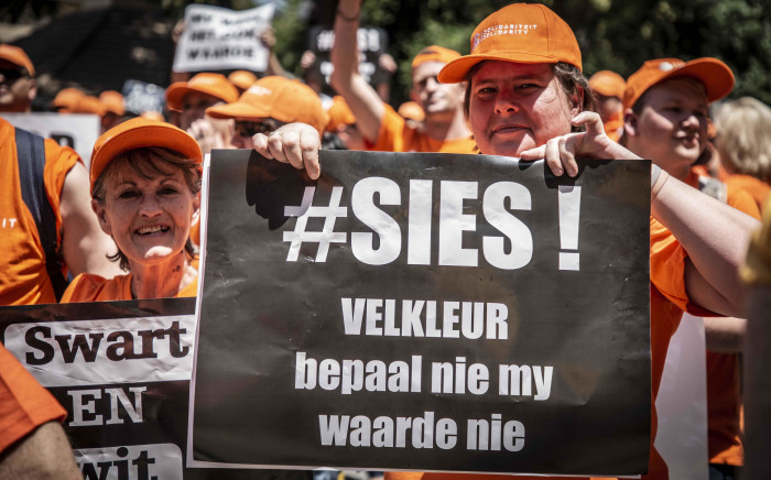FILE: Hundreds of Solidarity Movement members marched to the JSE and Sasol’s head office in Sandton on 25 October 2018. Picture: Abigail Javier/EWN