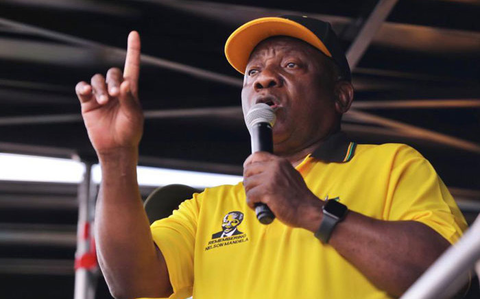 ANC president Cyril Ramaphosa on the campaign trail in Ekurhuleni on 28 September 2021. Picture: @MbalulaFikile/Twitter