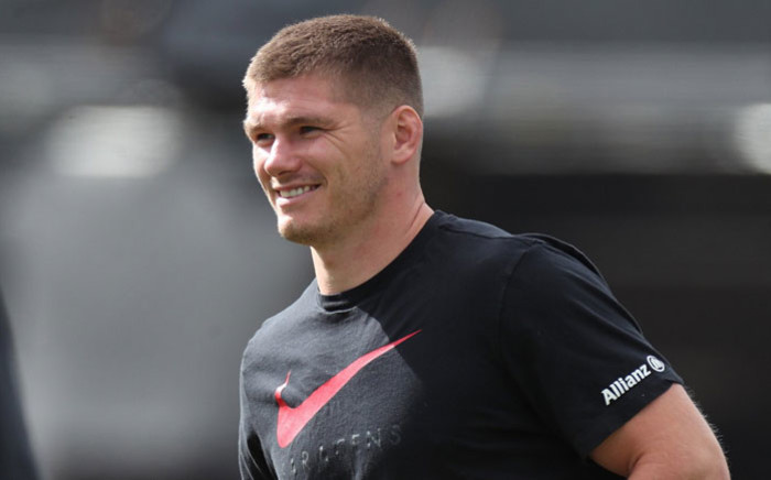 Saracens' Owen Farrell during a traing session. Picture: @Saracens/Twitter