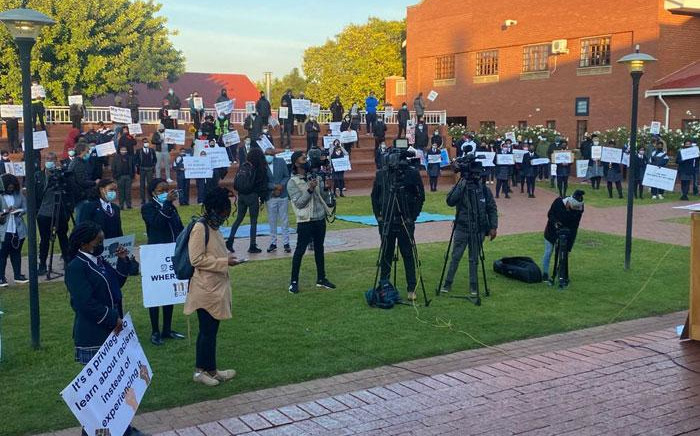 FILE: Pupils staged peaceful protests on 31 May 2021 demanding change at Cornwall Hill College. Picture: Gauteng Department of Education