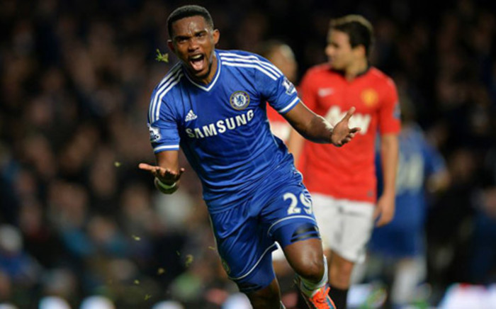 Chelsea striker Samuel Eto'o's hat-trick helped Chelsea to beat Manchester United 3-1 on 19 January 2014 in the English Premier League. Picture: Facebook.com