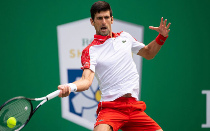 Novak Djokovic in action. Picture: @ATPWorldTour/Twitter