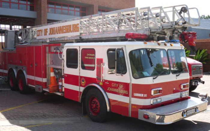 Johannesburg Emergency Services Fire engine. Picture: Supplied