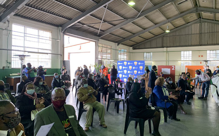 Teachers wait to get their COVID-19 vaccine shot at the Pinelands Emergency Services site on 23 June 2021. Picture: Kaylynn Palm/Eyewitness News