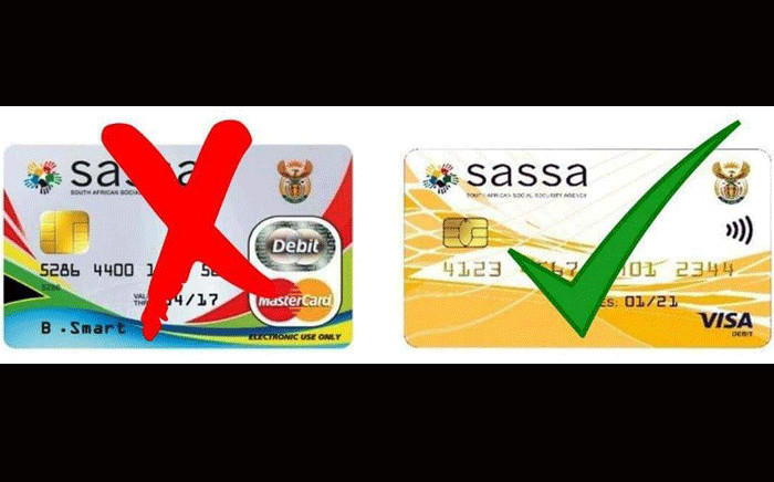 Old and new Sassa cards. Picture: OfficialSASSA/Twitter.