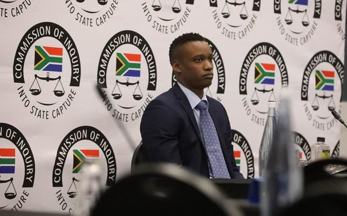 Duduzane Zuma at the Zondo Commission of Inquiry into State Capture on 7 October 2019. Picture: Kayleen Morgan/EWN